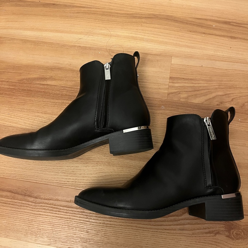 Black Calvin Klein Ankle Boots